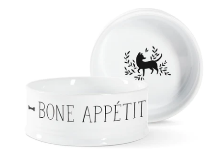 RIDGED CERAMIC PET BOWLS