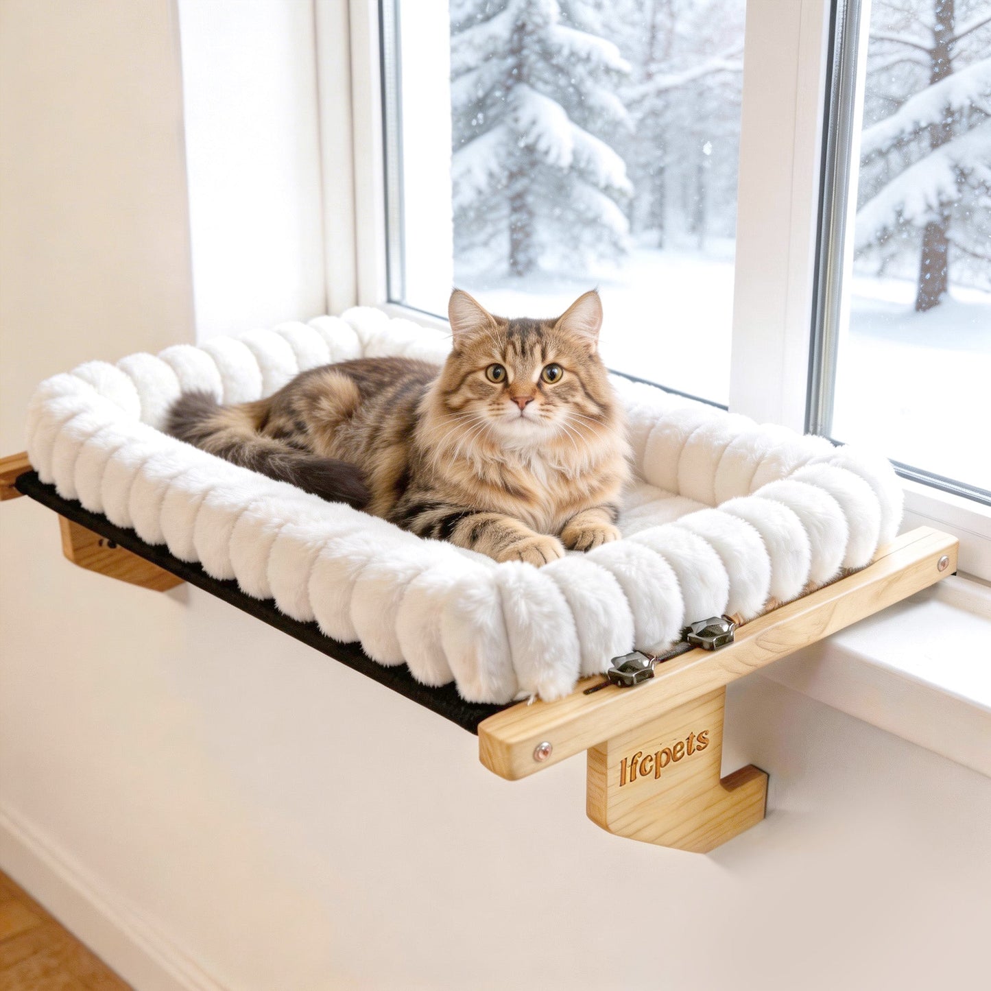Plush Window Cat Perch