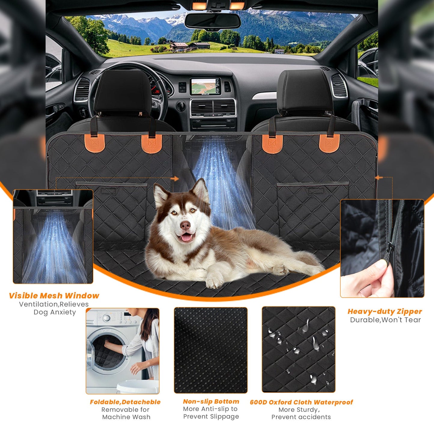 Dog Car Seat Cover Hammock