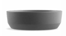 Gray Bevel Bowl