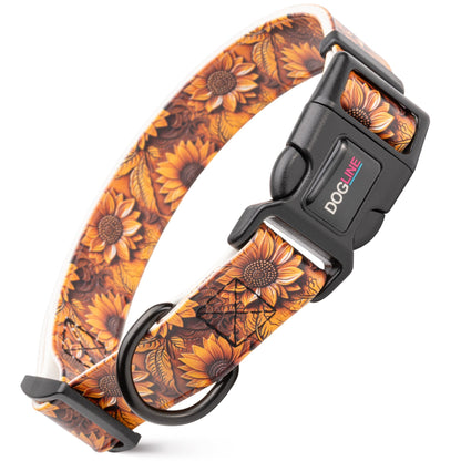 Dogline Biothane Printed Dog Collar with Quick Release Buckle