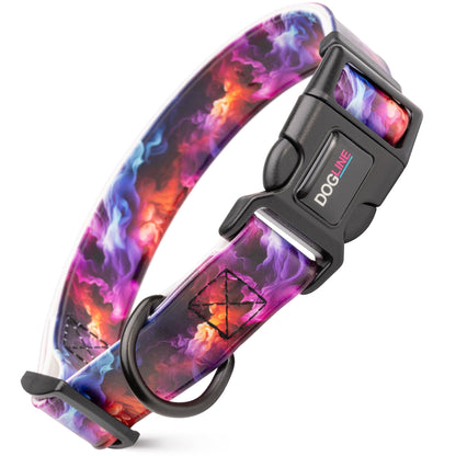 Dogline Biothane Printed Dog Collar with Quick Release Buckle