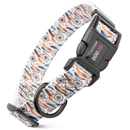 Dogline Biothane Printed Dog Collar with Quick Release Buckle