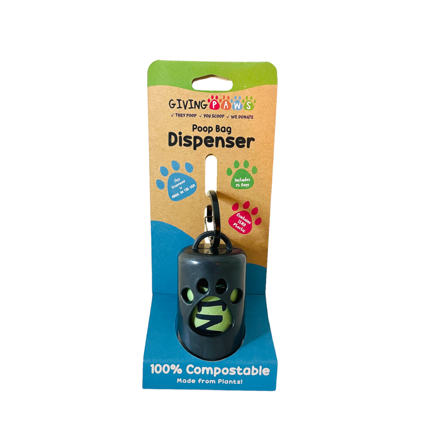 Plant-based Poop Bag Dispenser