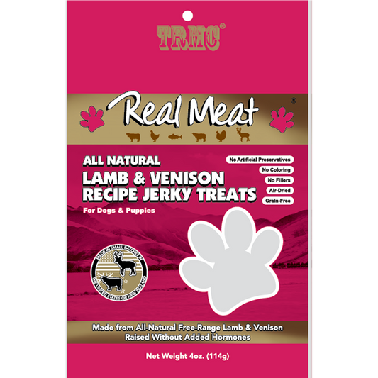 Real Meat Lamb & Venison Jerky Treats 4oz