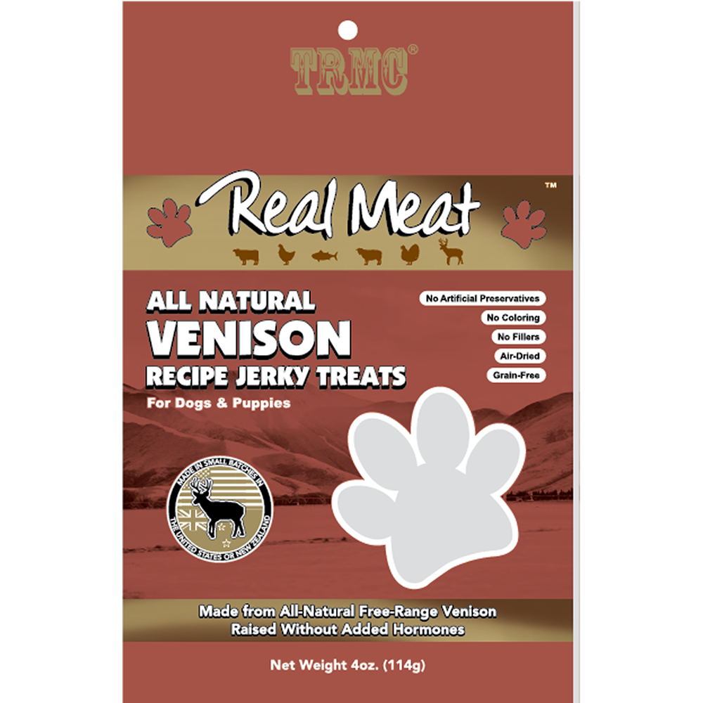 Real Meat Venison Jerky Treats 4oz