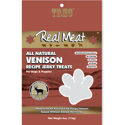 Real Meat Venison Jerky Treats 4oz