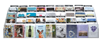 36 Card Selection w/ wall Slat Display