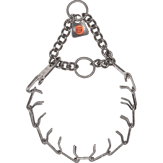 Herm Sprenger - MICRO-PLUS Training Collar with Center-Plate and Assembly Chain – Stainless steel