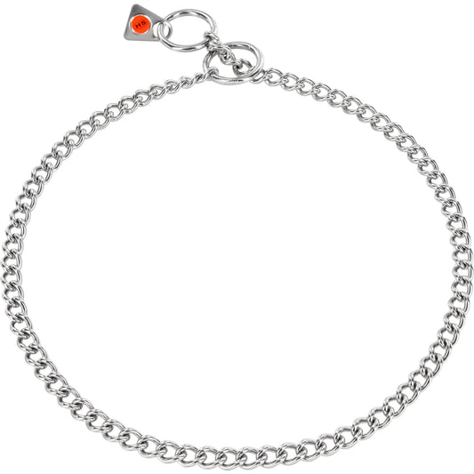 Herm Sprenger - Slide Chain Collar - Short Round Links - Stainless Steel