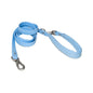 Springer Small & Regular Leash in light blue with silver hardware