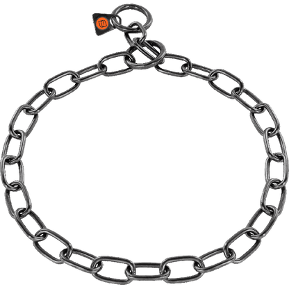 Herm Sprenger - Short Link Fur Saver Collar - Black Stainless Steel