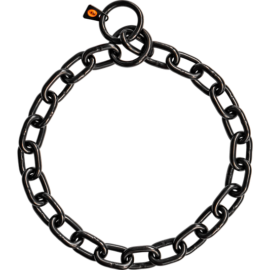 Herm Sprenger - Extra Strong Collar - Medium Links - Black Stainless Steel
