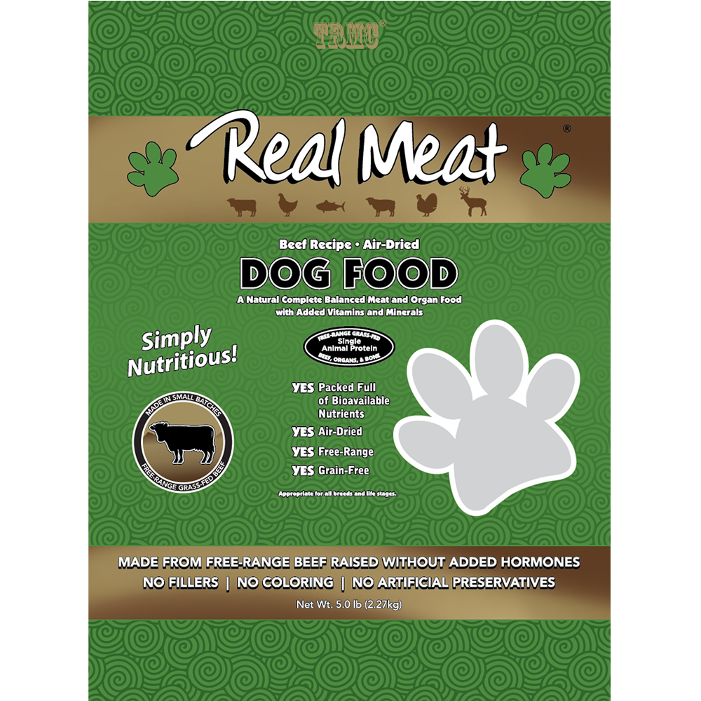Real Meat Air Dried Beef with Mussels Dog Food 5lb