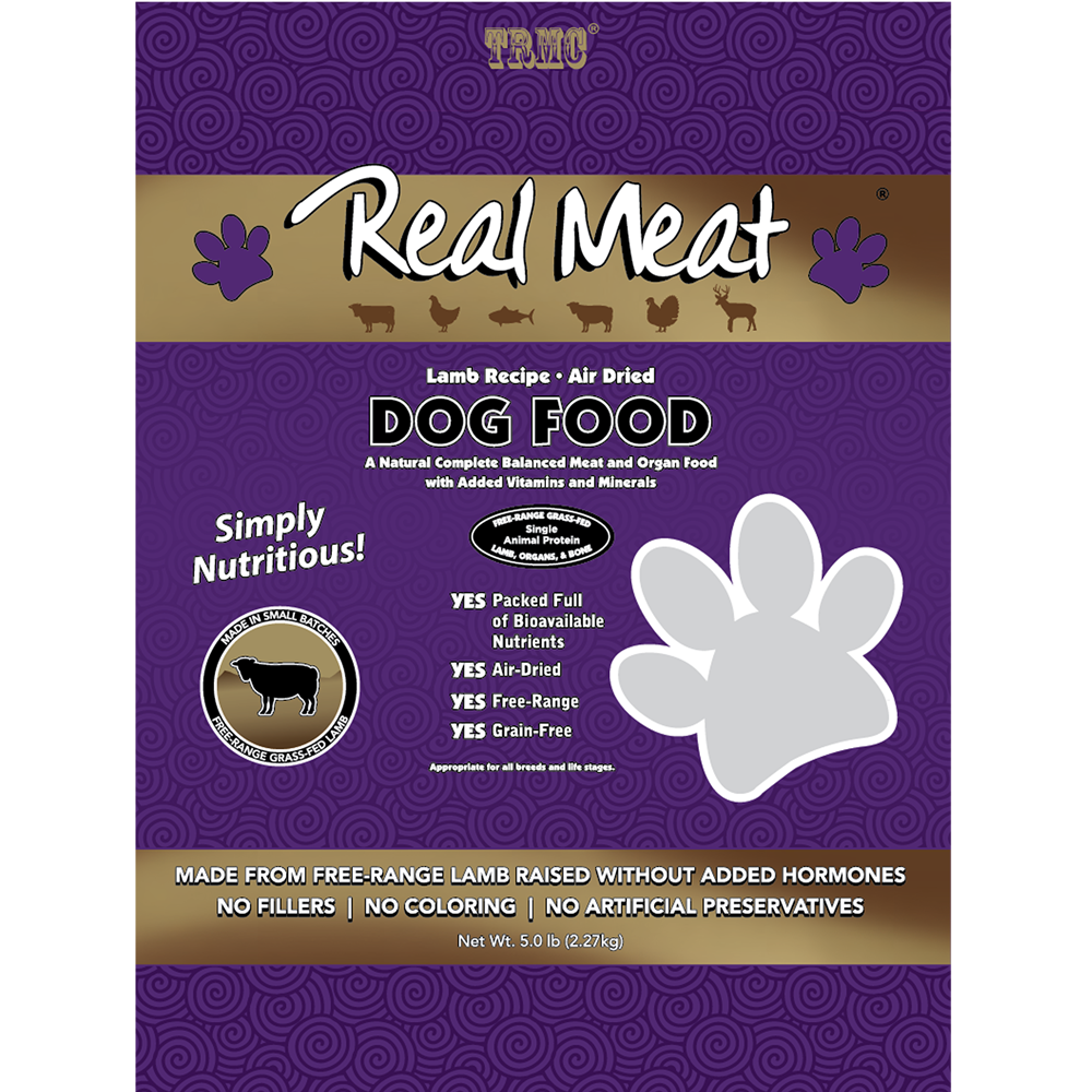 Real Meat Air Dried Lamb with Salmon Dog Food 5lb