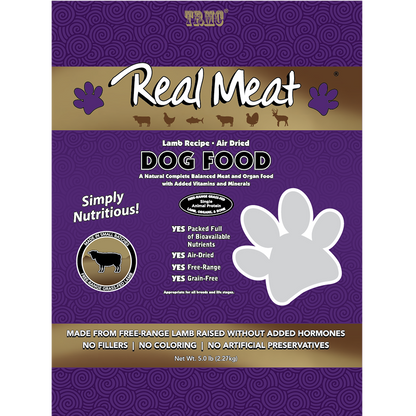 Real Meat Air Dried Lamb with Salmon Dog Food 5lb