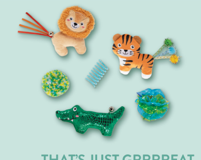 THATS JUST GRRREAT CAT TOY SET OF 6 Case of 4