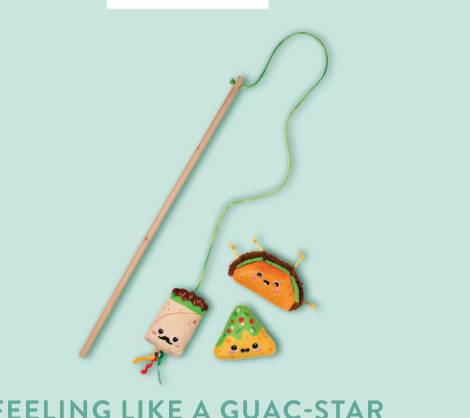 FEELING LIKE A GUAC-STAR 3 PIECE MULTI PACK CAT TOY Case of 4