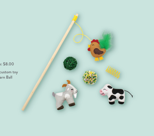 PASTURE PALS 6PC MULTI PACK CAT TOY SET Case of 4