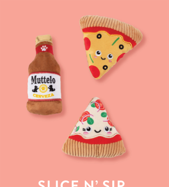 SLICE N SIP 3PCS SMALL DOG TOY Case of 4