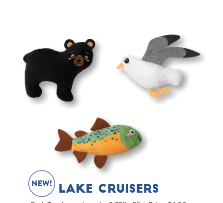 LAKE CRUISERS 3 PIECE SMALL DOG TOY SET Case of 4
