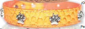 Signature Leather Faux Ostrich Collars (Paws)