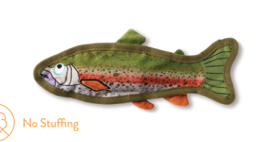 CATCH OF THE DAY DURABLE PLUSH DOG TOY Case of 4