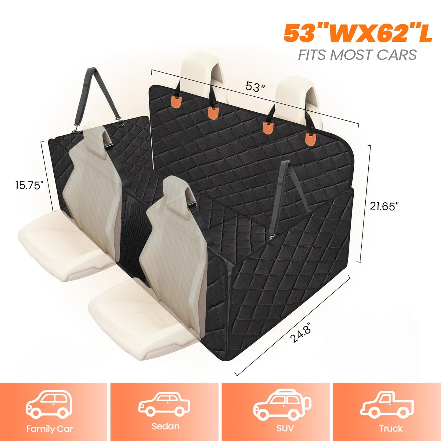 Dog Car Seat Cover Hammock