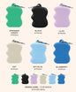 Springer poop bag dispensers in green black lilac oat sky blue and blueberry colors with carabiner clips