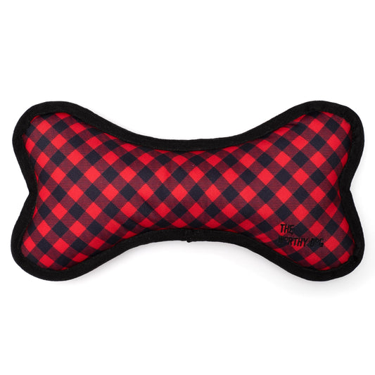 Bias Buffalo Plaid Bone Toy Small