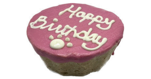 4" Birthday Cake — Pink & Blue