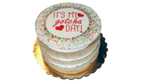 Gotcha Day Layered Cake