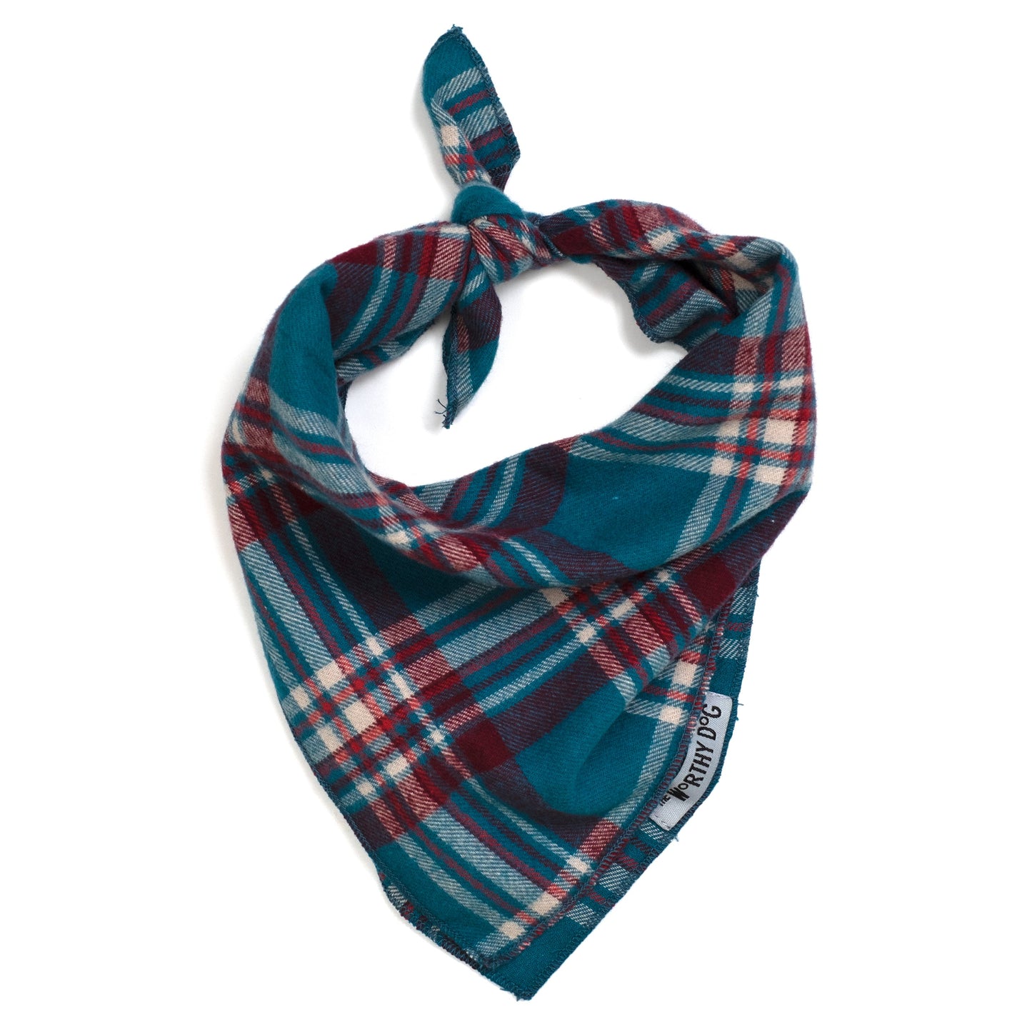 Teal Plaid Bandana