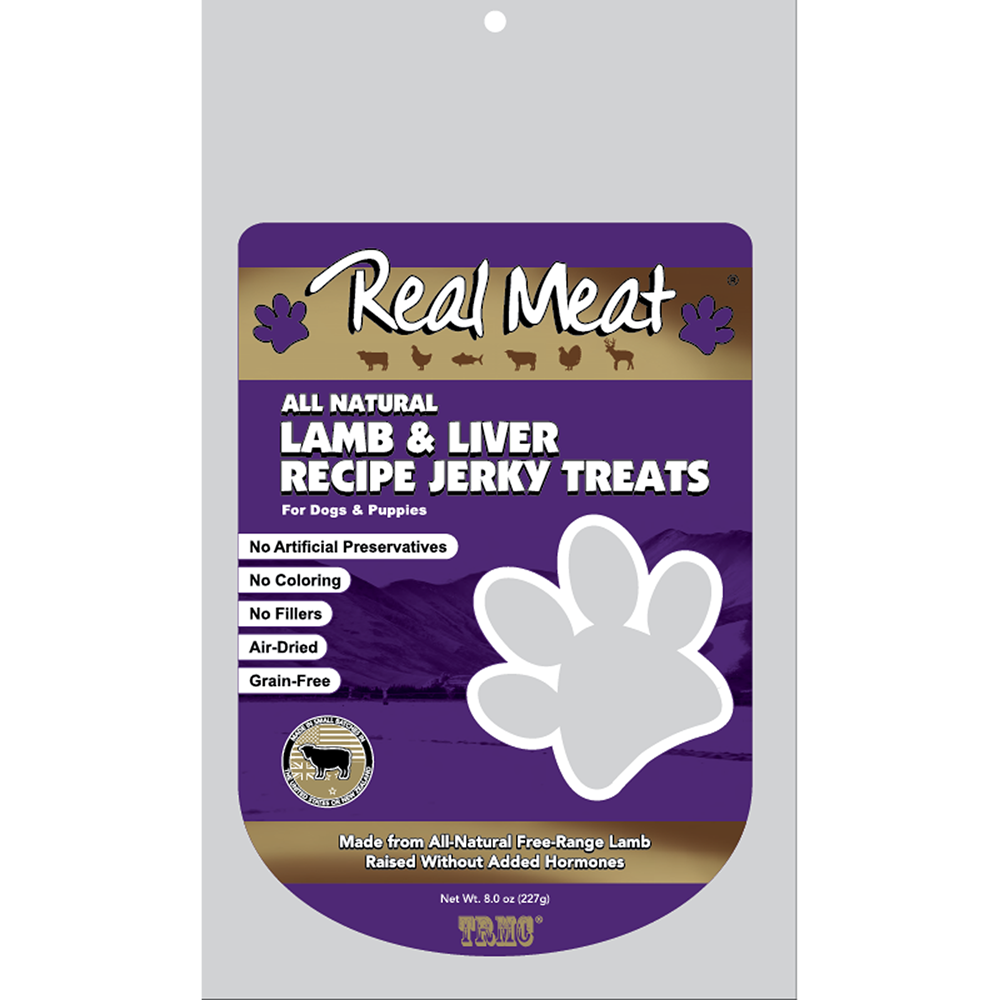 Real Meat Lamb Liver Jerky Strips 8oz