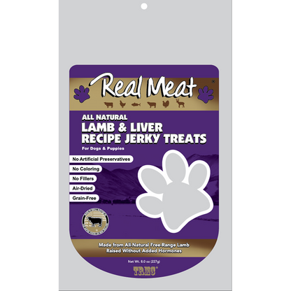 Real Meat Lamb Liver Jerky Strips 8oz