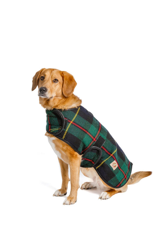 Dog Blanket Coats Navy Plaid