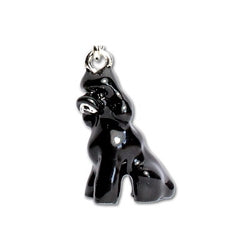 Poodle Black - Key Chain