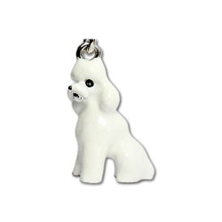 Poodle White - Key Chain