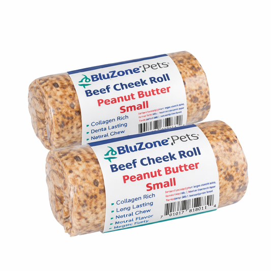 Beef Cheek Roll Small Peanut Butter 24ct