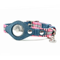 Urban Dog Stars Airtag Collar - Pink Plaid & Denim