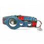 Urban Dog Stars Airtag Collar - Red Plaid & Denim