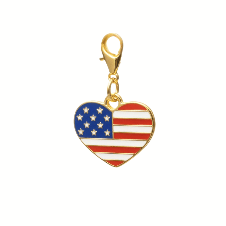 American Heart Pet Charm