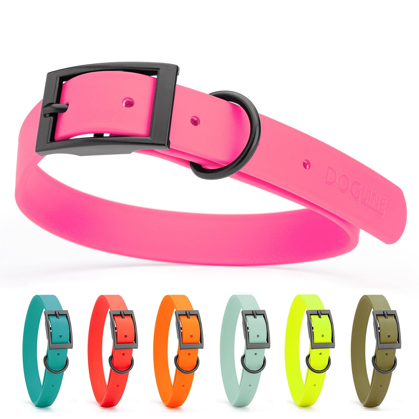 Biothane Waterproof Dog Collar - L (18 to 22 inches)