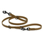 Biothane Adjustable Multi-Purpose Dog Leash with Black Hardware, 7FT