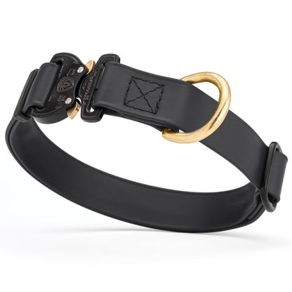 Viper BioThane Dog Collar with Cobra Metal Buckle – Odor Resistant and Waterproof