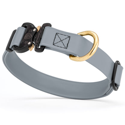 Viper BioThane Dog Collar with Cobra Metal Buckle – Odor Resistant and Waterproof