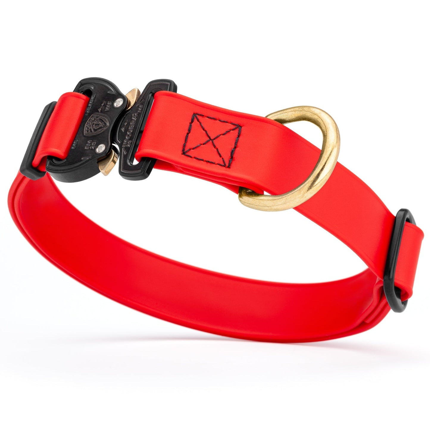 Viper BioThane Dog Collar with Cobra Metal Buckle – Odor Resistant and Waterproof