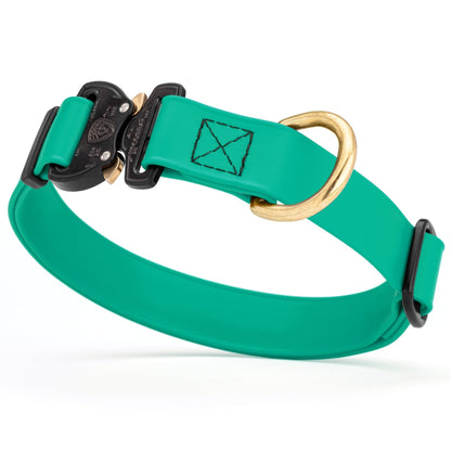 Viper BioThane Dog Collar with Cobra Metal Buckle – Odor Resistant and Waterproof