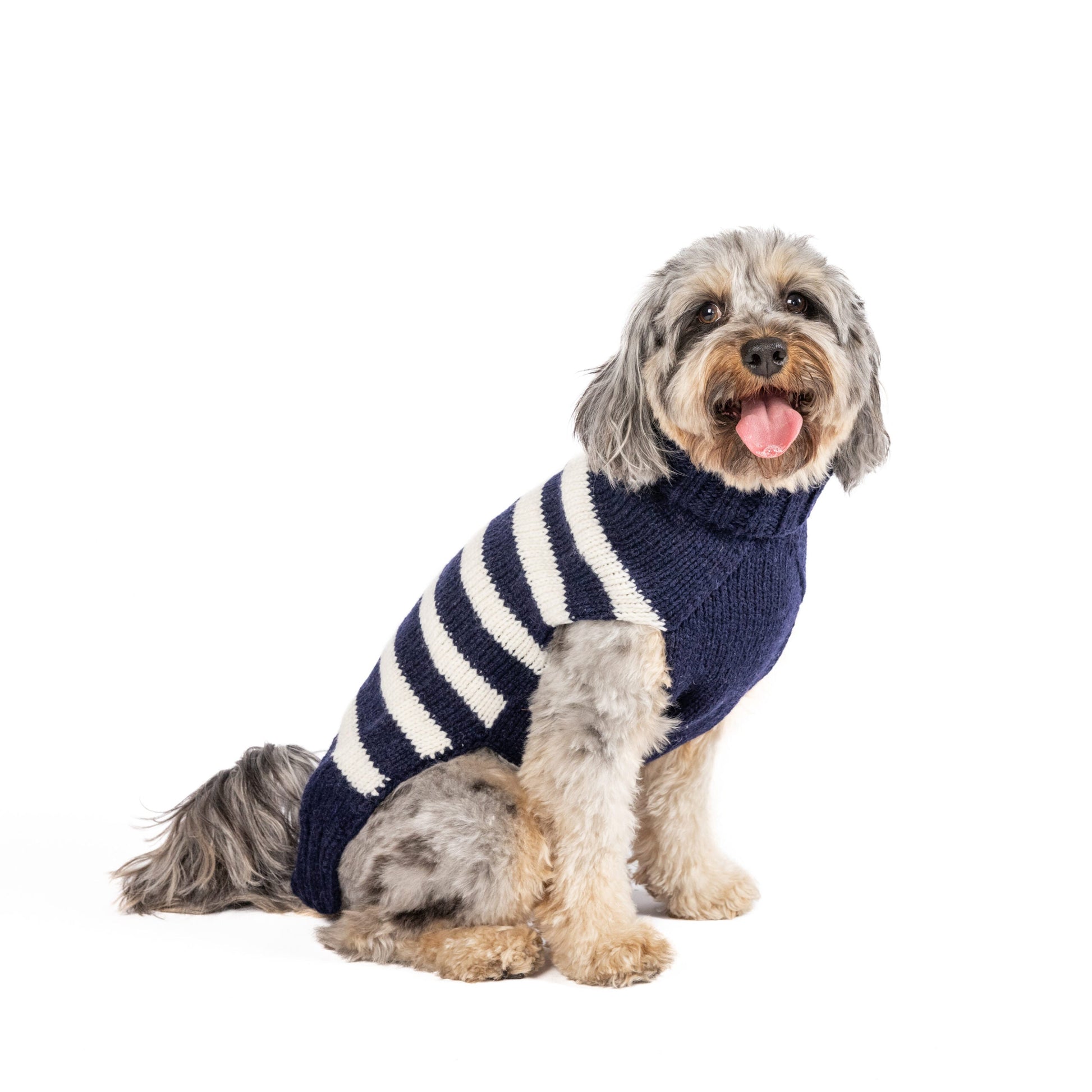 Flynn Alpaca Stripe Dog Sweater