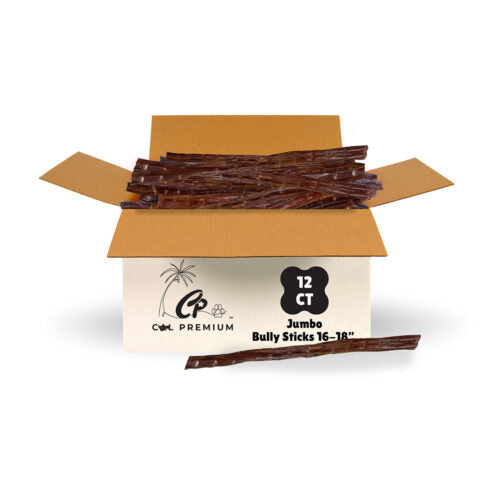 Cal Premium Whole Jumbo Bully Sticks 16-18in 12ct